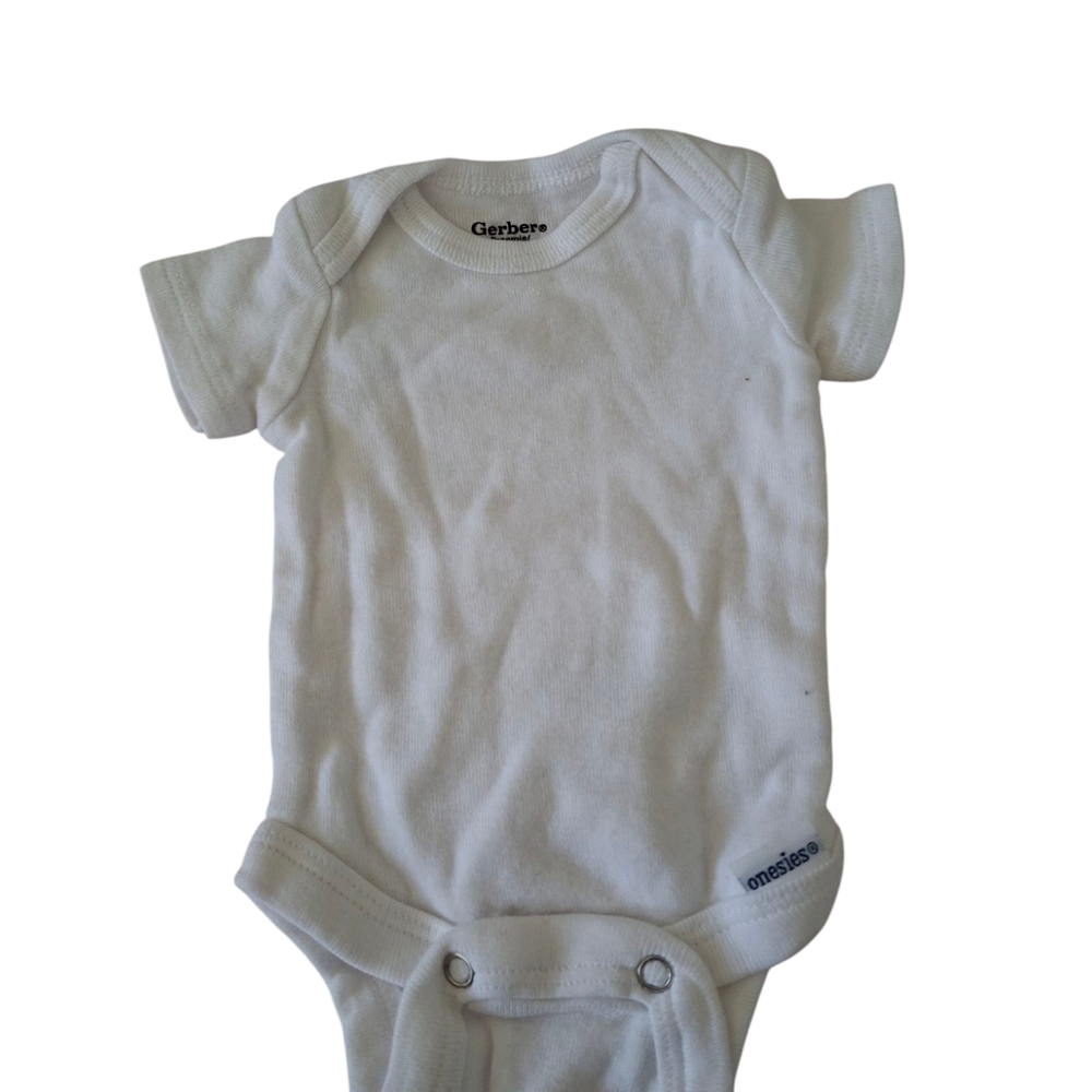 Gerber White Baby Onesie